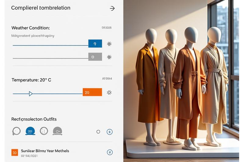 실시간 패션 추천 결과 화면 예시