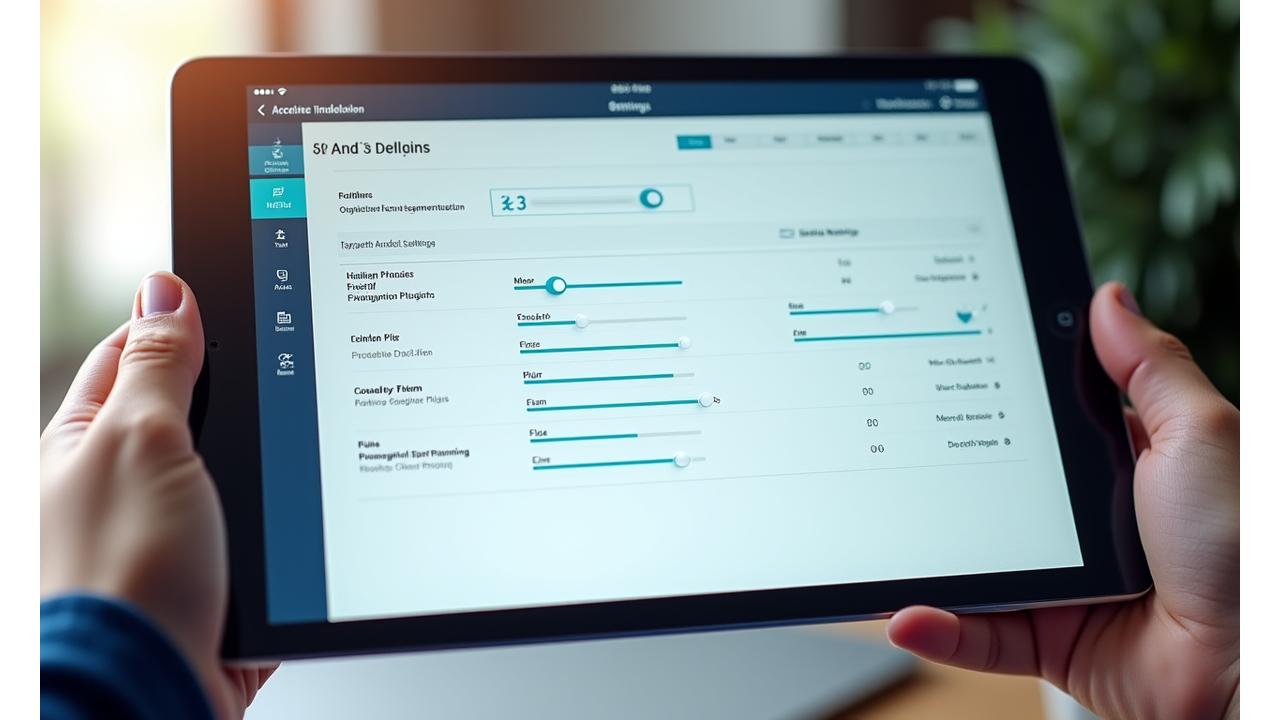 다양한 맞춤형 분석 옵션을 보여주는 화면